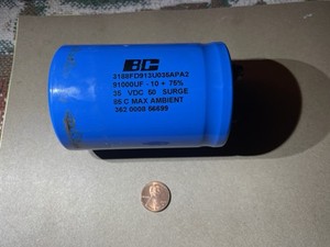Miller 2 1/2 “ Dia 91000 Uf 35 VDC can Electrolytic Capacitor # 186311 - Miller