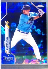 2020 Topps Chrome Update Sapphire Edition Yoshi Tsutsugo RC #U-65 Rays