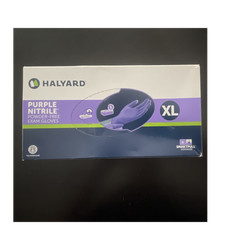 Halyard Purple Nitrile Powder-Free Exam Gloves XL 90 Count Box 55084