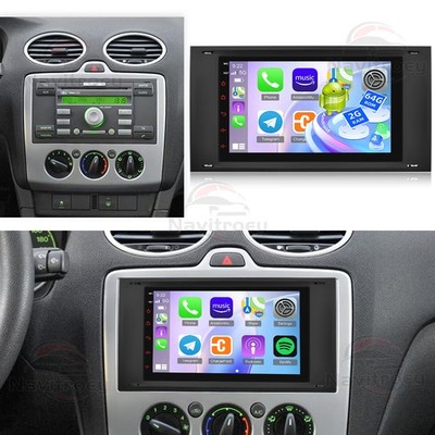 2G+64GB Für 2005-2007 Ford Focus Android 15 Apple Carplay Autoradio GPS Navi BT