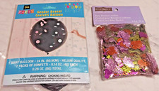 DG Party Gender Reveal Confetti Balloon 24" Black  Bag of Baby Shower Confetti