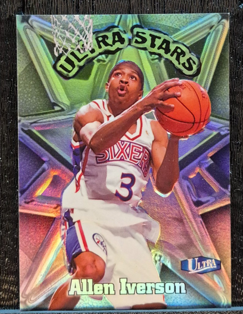 1997-98 Fleer Ultra - Ultra Stars #2 US - Allen Iverson RARE INSERT