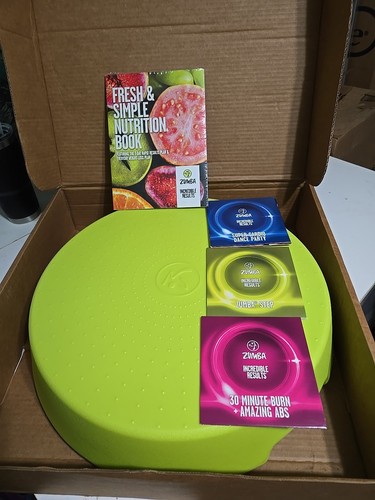 Zumba Fitness Step Up Riser Runde Planke Plattform DVDs, Leitfaden & Ernährungsbuch