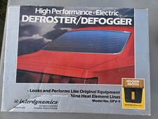 Vintage Interdynamics Rear Window Defroster Defogger 12v Universal Made In Usa