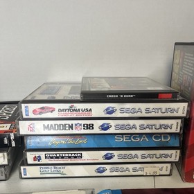 Retro Sports Racing Video Game Lot Sega Saturn 3DO Sega CD Genesis 15 games CIB