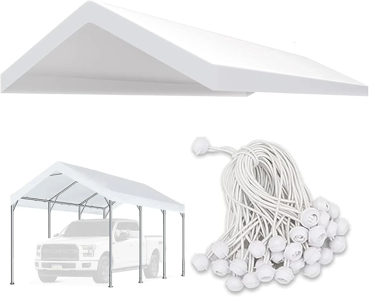 Cover For 12 X 20 Feet Car Tent Top Garage Shelter...