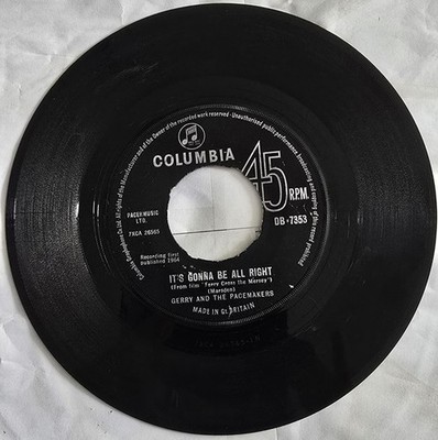 1964. Gerry & The Pacemakers. It s Gonna Be All Right. 7'' Single. DB7353.