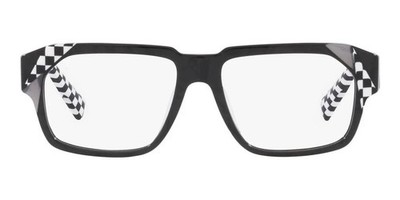 Alain Mikli Balon A03141 Men Eyeglasses Black White Plaid 54mm Acetate