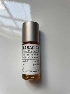 Le Labo Tabac 28 Miami City Exclusive Scent Travel 15ml/ 0.5oz. Dated 9/19/23