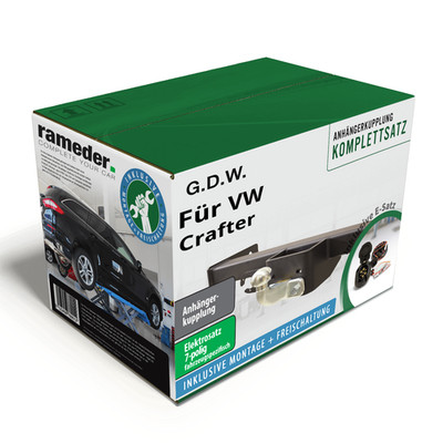 G.D.W. Anhängerkupplung starr & 7poliger TowTec E-Satz für VW Crafter 06- kpl.