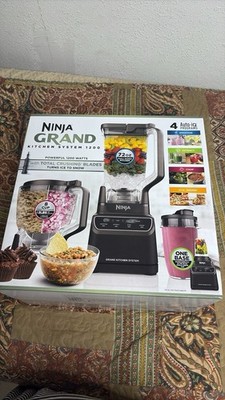 Ninja Grand Kitchen System 1200 Professional Blender 1200W 72oz 4 Programs Black