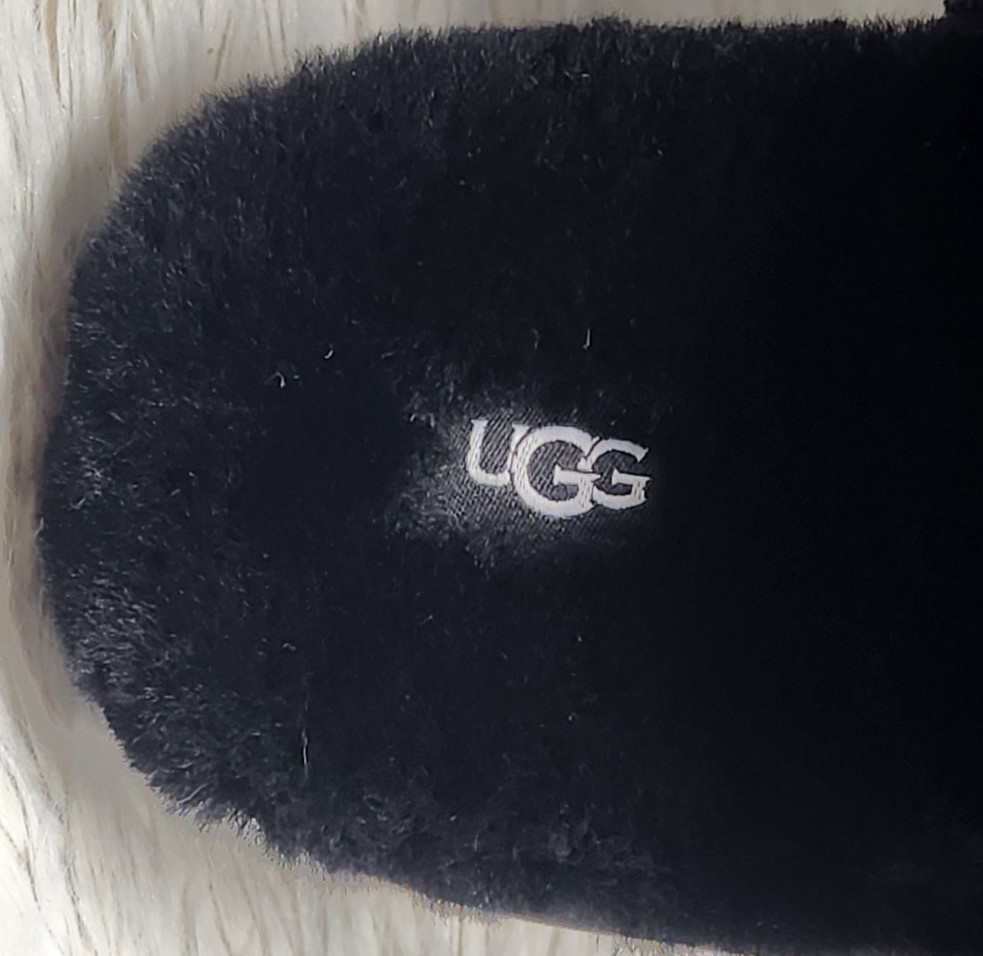 RARE UGG Classic Pierside Slide Black  Slippers Women's Size  8 1131992 NEW image 8