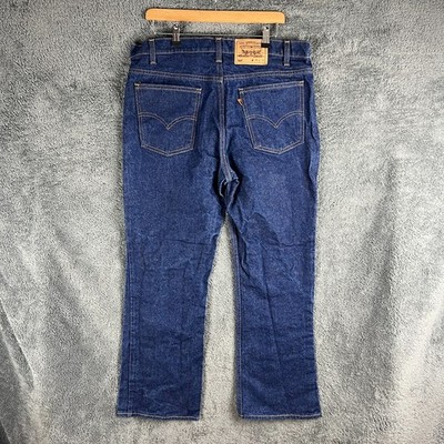 Vintage Levi's 517 Orange Tab Boot Cut Blue Jeans Herren W36 L28 Indigo Hergestellt in den USA