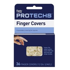Flents First Aid Finger Cots, Protect 36 Count Pack of 1 , Clear