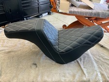 Harley (2018 up) Softail Step Up Seat (White Stitching) Low Rider, S , FXLRS NEW