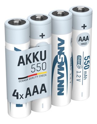 ANSMANN NiMH Akku Micro AAA 550 mAh maxE 4er Blister