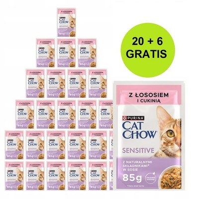 8445291755185 PURINA Cat Chow Sensitive with salmon and zucchini in sauce - nass