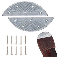 Metal Heel Plates and Nails Sole Heel Guard Repair Kit for Shoes and Boots