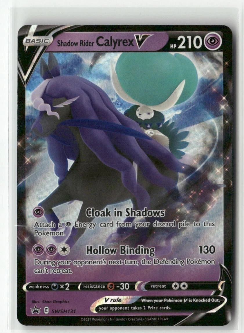 Shadow Rider Calyrex V SWSH131 SWSH: Sword & Shield Promo Cards for sale |  eBay