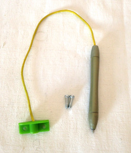 LeapFrog  Leapster Green & Gray  Stylus Pen w/ Screws Replacement Part
