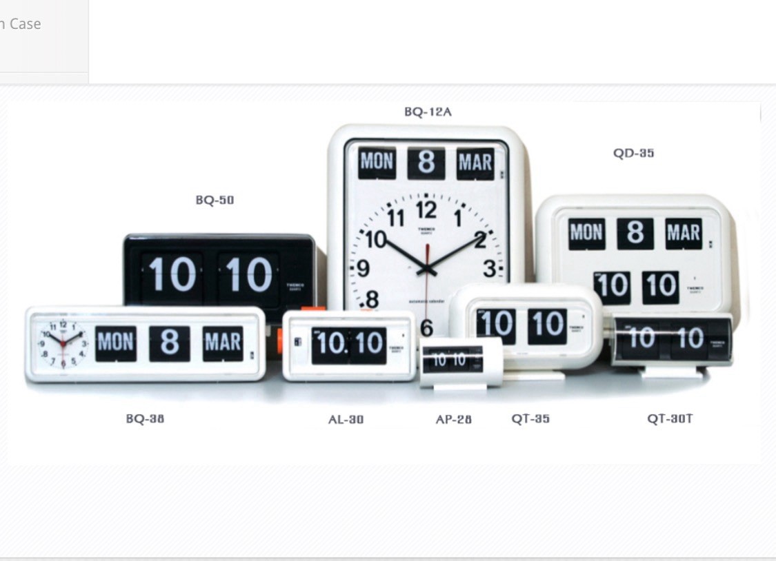 Twemco QD-35 ( Orange ) NEW/Retro Flip Clock