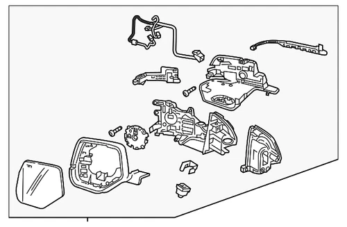 Genuine GM Mirror Assembly 87847702