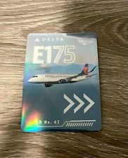 Delta Airlines Pilot Trading Card E175 CARD No. 62