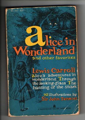 ALICE IN WONDERLAND & OTHER FAVORITES PAPERBACK (1960) LEWIS