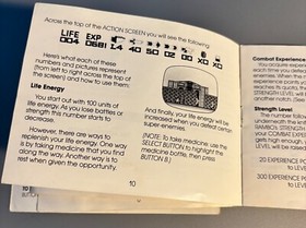 Vintage 1980s NES Nintendo RAMBO&rsquo;s REVENGE Org Instruction Game Booklet Manual