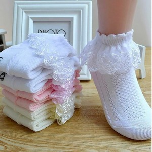 1 Paire Ete Fashion Enfants Bebe Fille Ruche Chaussette Mignon Froufrou Jeune Ebay