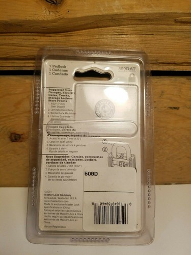 New Master Lock Padlock Laminated Steel w/ Keys - Picture 4 of 12