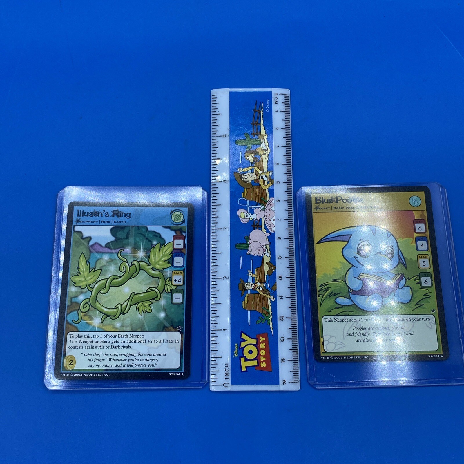 Neopets TCG Blue Poogle Neopet Card Regular Rare 31/234 & Illusions