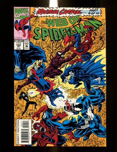 WEB OF SPIDERMAN 102 (9.8) MAXIMUM CARNAGE 6 OF 14 MARVEL (B067) - Picture 1 of 2