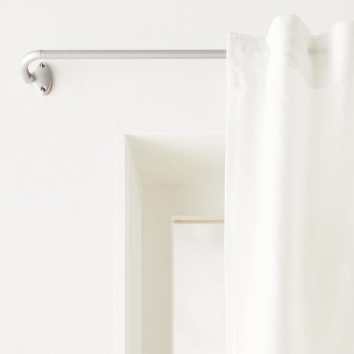 Amazon Basics Room Darkening Blackout Curtain Rod - 48" to 88", Nickel - Picture 5 of 6
