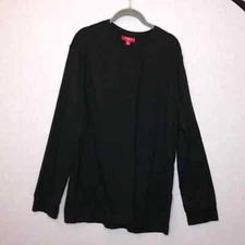 Family PJs Men's black long sleeve tee shirt Large 