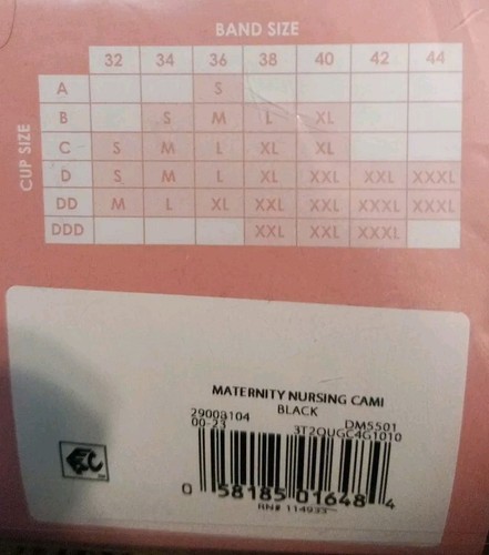 Destination Maternity Seamless Maternity Nursing Cami Women's. Size L Black - 第 4/4 張圖片