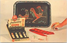 Advertising PC Tri-Chem Liquid Embroidery Set 1960s