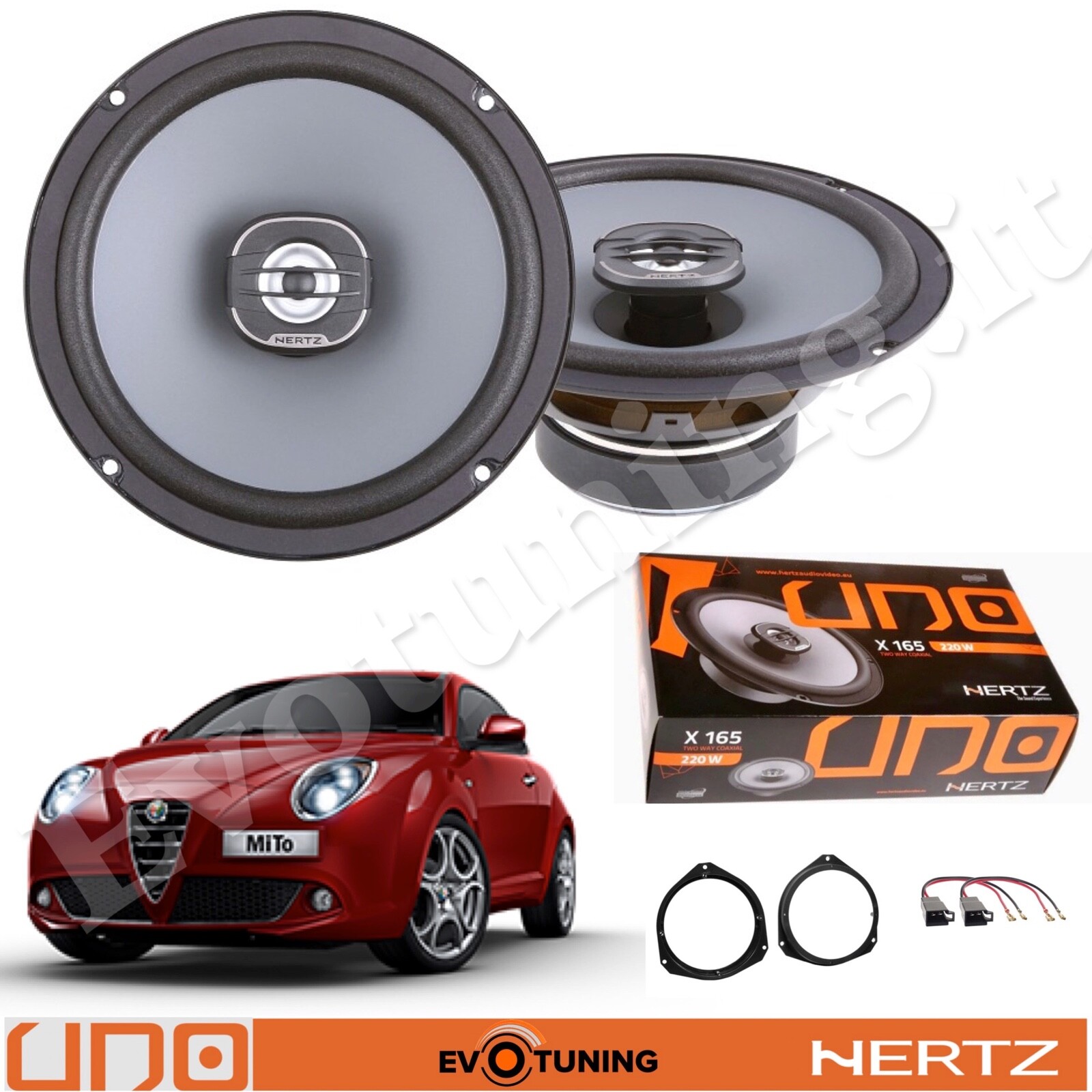 Casse Hertz X165 Alfa Mito: Emozioni in Musica Anteriori e Posteriori