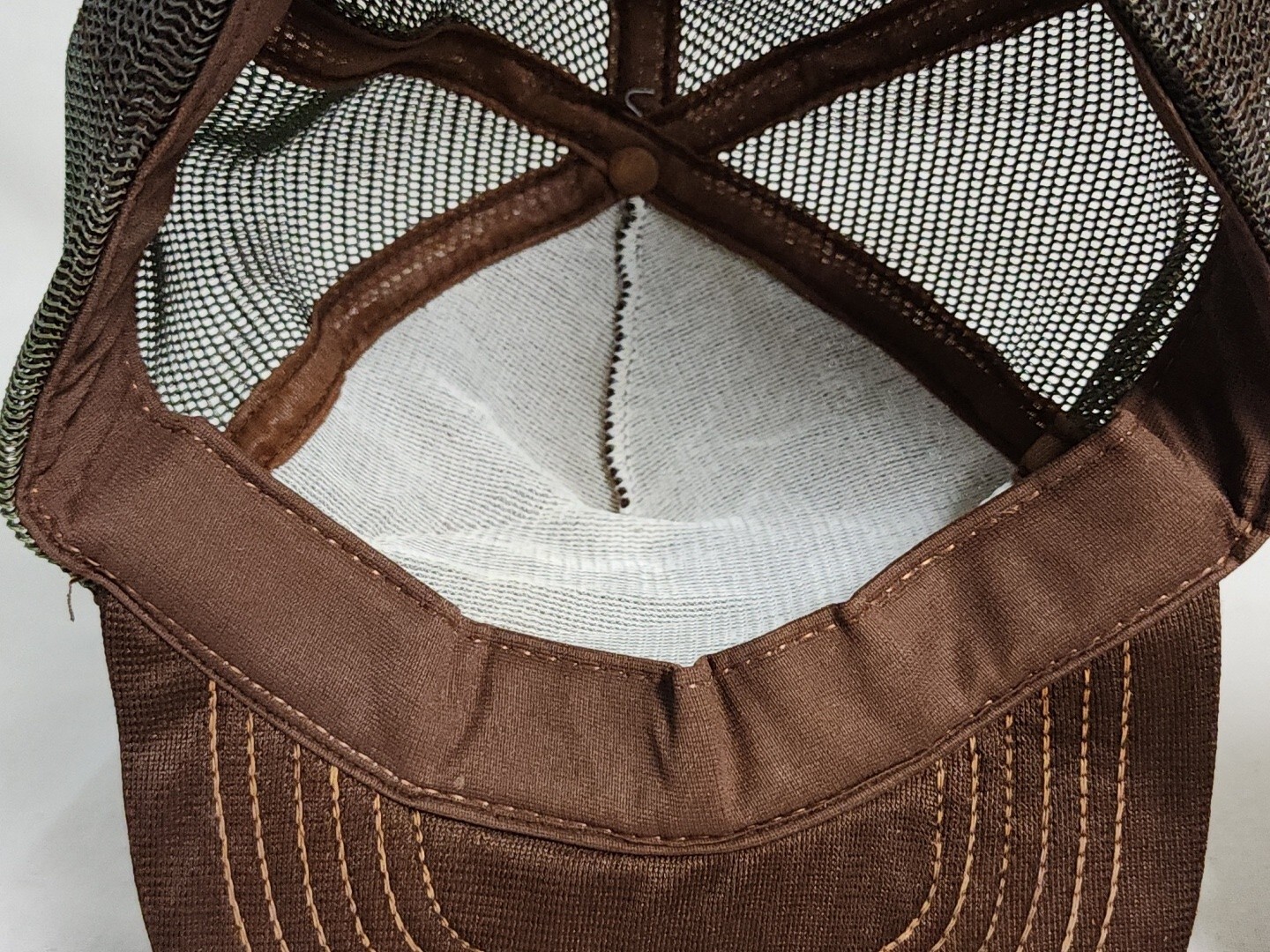 Vintage "Next..." Frisky Rabbit Vest Patch On A Vintage Truckers Hat