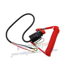 Safety Tether Lanyard Kill Stop Switch For Outboard Motor Boat Jet Ski Engine