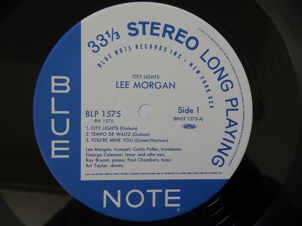 Lee Morgan City Lights Blue Note BN 1575 Japan VINYL LP OBI