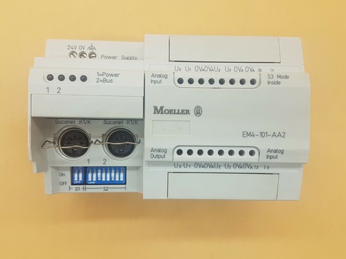 Moeller PS4 EM4-101-AA2 Analog Modul 4x IN 2x Out, PLC - Picture 2 of 8