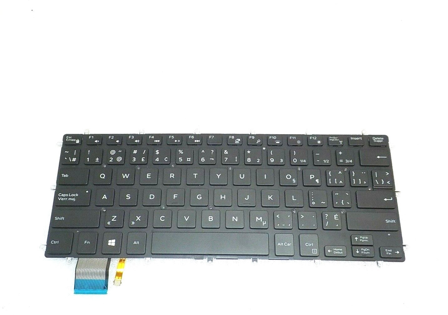 Dell OEM French-Canadian Backlit Keyboard Inspiron 15 5568 5578 AMA01 ...