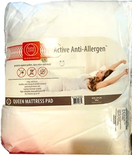 Welspun active anti-allergen queen mattress pad