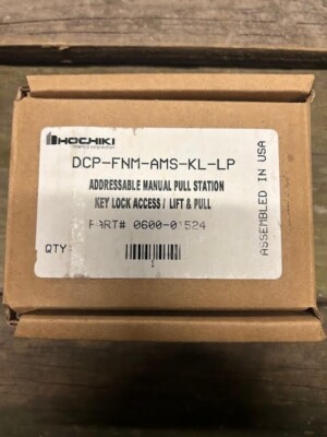 Hochiki DCP-FNM-AMS-KL-LP Addressable Manual Pull Station Key Lock ...