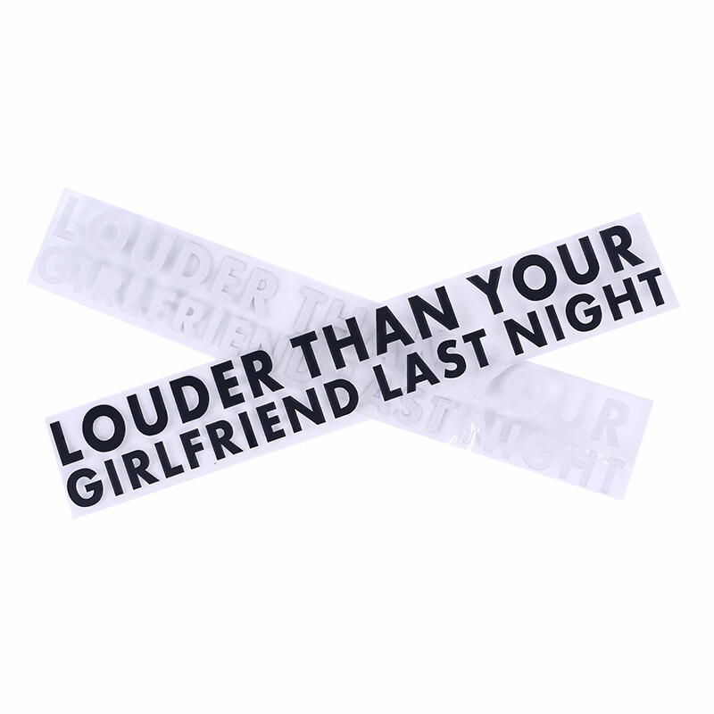 までラブブ Good Luck to You LOUDER THAN YOUR GIRLFRIEND LAST NIGHT Car Vinyl Decal