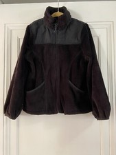 Children s place Black Unisex Soft Sherpa Fleece Zip Spring Fall jacket size 5 6