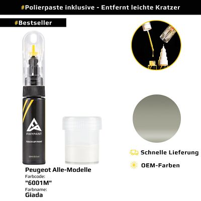 Lackstift für Peugeot Alle Modelle Code: 6001M Giada
