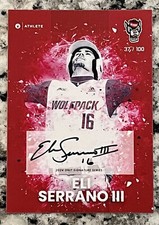 Eli Serrano III 2024 Onit Athlete NC State Baseball Autograph #101 Red /100 Auto