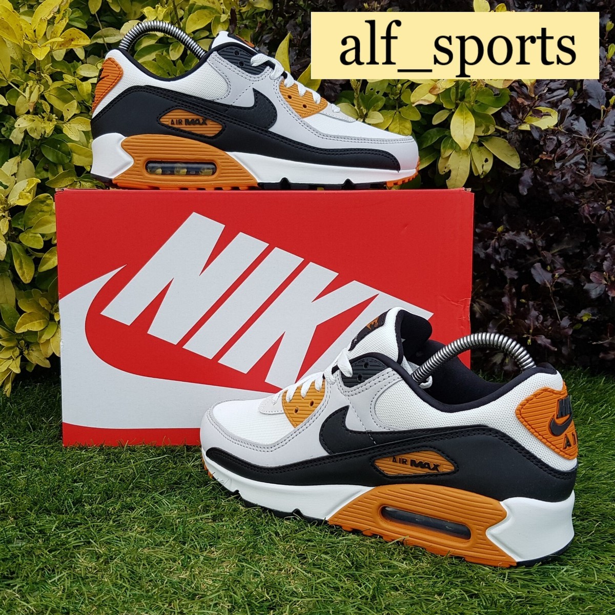 ❤ BNWB & Genuine Nike ® Air Max 90 Trainers Platinum Black 